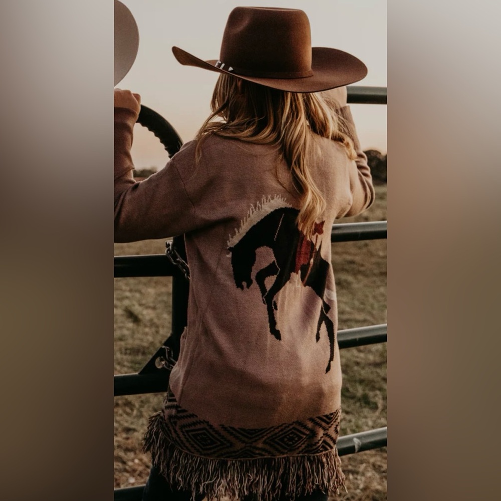 Women's Tan Cardigan Sweater